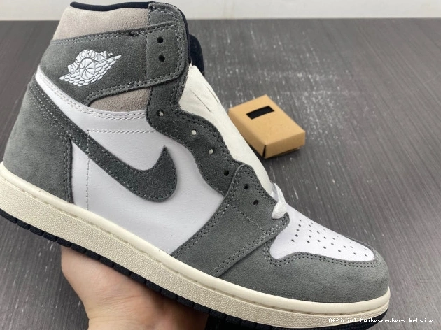 Official Maikesneakers Washed 1 Black Retro OG DZ5485-051 High Jordan 0812